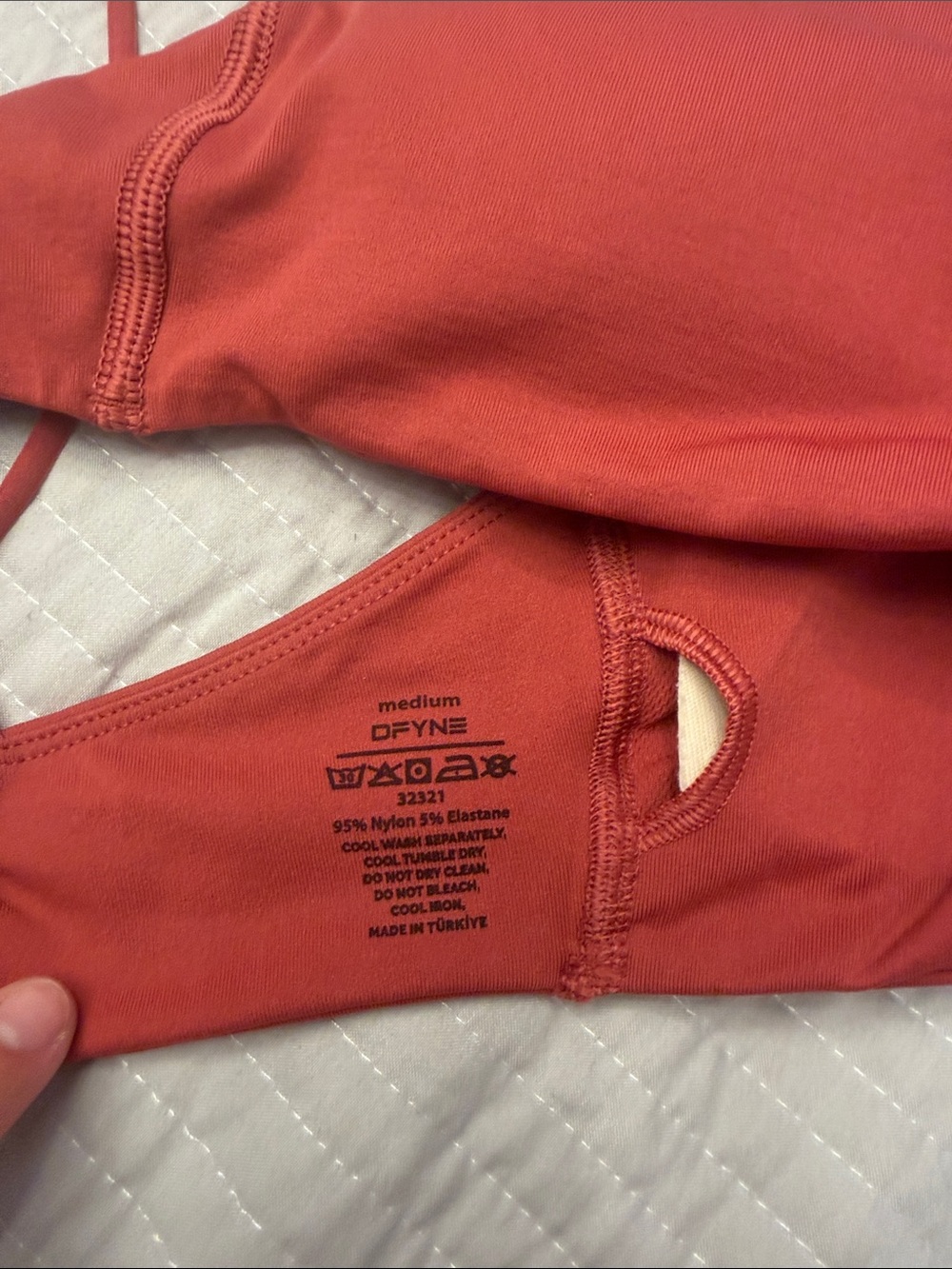 SOLD! DFYNE Defy Strappy Bra in Raspberry - Picture 4 of 4